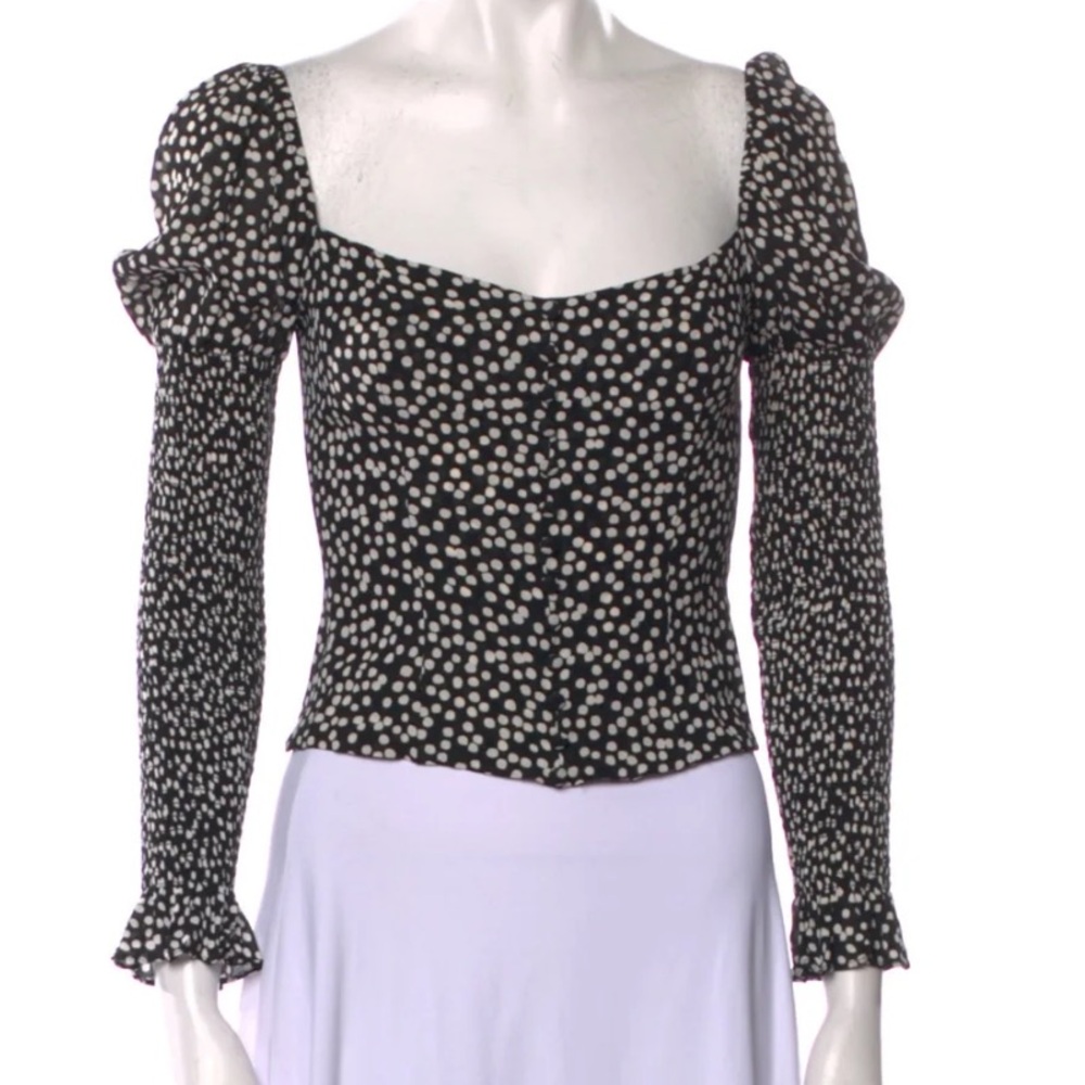 EUC Reformation long sleeve crop top - GENTLY USED IN GREAT CONDITION
